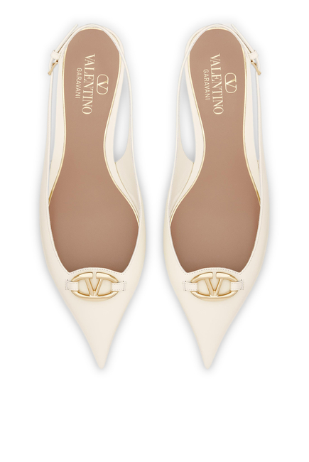 حذاء باليرينا إصدار بولد بشعار الماركة